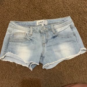Jolt distressed denim shorts Sz 1